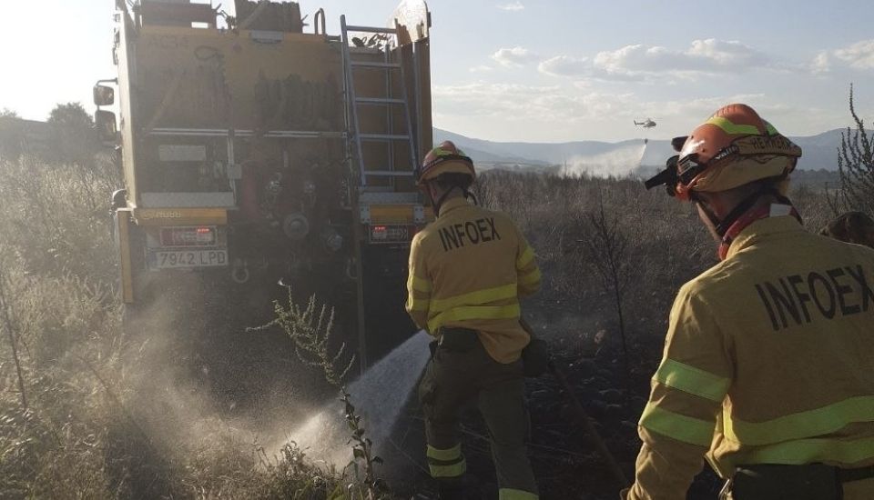 El INFOEX intervino en 37 incendios forestales que calcinaron más de 1.300 hectáreas