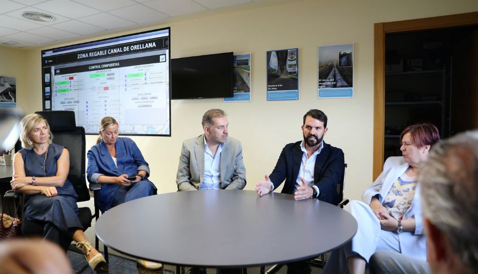 entrega de las obras de modernización de regadíos de la Comunidad General de Regantes de Orellana